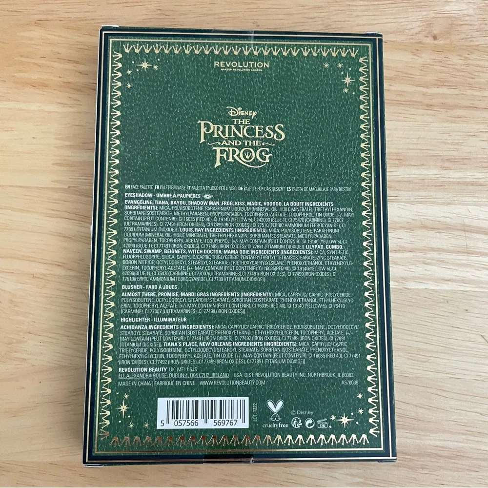Makeup Revolution Palette Disney Princess & the Frog Tiana NEW Storybook